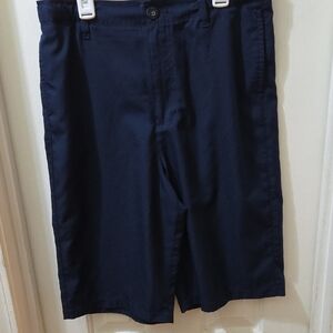 Boy's Navy Flat Front Shorts